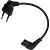 YINGAYOU Cavo Alimentazione C7 2.5A 250V Cavo IEC C7 2x0,75 mm² per Computer Portatile, TV, Monitor, Stampante (90 Gradi, 0.5 m)