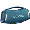 DOOGEEEco Altoparlante Bluetooth Portatile, 250W di Picco/220W RMS, Boombox Potente, 20H di Autonomia, IPX5, Luci RGB, TWS, USB/TF/AUX, Maniglia e Tracolla per Feste e Outdoor