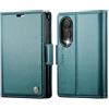 Rerzoiro Cover per Samsung Galaxy Z Fold 8 Custodia Portafoglio [Blocco RFID] Premium Pelle PU Wallet Case Flip Libro con Porta Carte Slot Supporto Flip Case per Samsung Galaxy Z Fold 8, Blu-verde