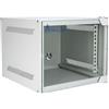 Extralink Armadio Rack 10 pollici 4U - Armadio di rete da 310 mm, fino a 30 kg, porta in vetro temperato, apertura a 180°, grigio - per rete domestica e apparecchiature informatiche