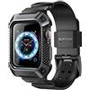 SUPCASE Custodia per Apple Watch 9/8/7/6/SE/5/4 45/44 mm con cinturino (Unicorn Beetle Pro), [antigraffio] [protezione paraurti] robusta custodia da uomo con cinturino regolabile per iWatch 9/8/7/6/SE