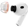SpinFit AuraFine per AirPods Pro 3 - Auricolari e adattatori brevettati in silicone con nucleo Aura-Rib a doppia densità per stabilità dinamica e maggiore comfort (un paio) (auricolari installati) (M)