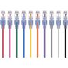 Monoprice Cavo patch Ethernet Cat6A UTP, 30 AWG, 10 G, in puro rame nudo, antigroviglio, RJ45, serie SlimRun, 15,2 cm, 10 colori