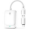 MoKo Adattatore CarPlay Wireless per iPhone, Veicoli con CarPlay Integrato | Conversione da CarPlay Cablato a CarPlay Wireless, Connessione Bluetooth, Porta USB-A / USB-C, Bianco