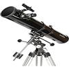 Sky-Watcher Newton Telescopio 114/900, Montatura Equatoriale Eq1, Nero