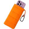 MOPZIJA Custodia Termica Per Cellulare Cover Raffredda Telefono Borsa Termica Universale Con Moschettone Compatibile iPhone 14 13 12 Plus X Samsung Arancione