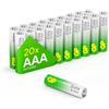 GP Batterie AAA - Set da 20 | GP Extra | Pile Ministilo AAA Alcaline da 1,5V / LR03 - Lunga Durata