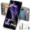 Reparo LCD Schermo per Samsung Galaxy S10 Plus S10+ G975F G975U G975A LCD Display Touch Screen Assemblea Sostituzione per Samsung S10 Plus Schermo (con Cornice, Senza Fingerprint Unlocking)
