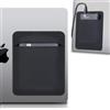 Lacdo Custodia Portatile per Hard Disk Esterno, Supporto per Hard Disk per Laptop, Adhesive Pouch Stick on Holder, per Seagate, WD, Toshiba, LaCie HDD, SSD, Cavo, Magic Mouse, Nero