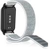 SeNool Cinturino per Xiaomi Smart Band 8 Active/Redmi Smart Band 2, [Nylon Ricambio Bracciale] [Leggero, Resistente], Band per Xiaomi Smart Band 8 Active/Redmi Smart Band 2 - Bianco