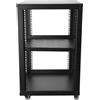 ECUTEE Server Rack a Telaio Aperto 15U, 19pollici Server di Rete Rack a 4 Montanti a Telaio Aperto, Armadio di Rete con Ruote per Apparecchiature Informatiche/AV/Dati