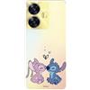 LA CASA DE LAS CARCASAS Custodia per Realme C55 ufficiale Disney Angel & Stitch Bacio per proteggere il tuo cellulare. Custodia per Realme in silicone trasparente flessibile con licenza ufficiale di Lilo & Stitch