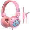 New bee Cuffie USB C per Samsung Galaxy S23 Ultra S22 S21 FE S20 Z Flip 3 Fold 4 A53 A54 Cuffie Type C con Microfono Hi-Fi Stereo Auricolari USB C In-Ear con Filo per iPhone 15, Google Pixel 8 7(Rosa)