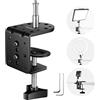 NEEWER Robusto C Morsa con Mounting Column per Stativo Luci, ST-CCD1 | Regolabile Metallo Desk Morsa, 1/4 3/8 Screws, per Ring Light, luce LED Video, Camera, Carico MAX 44lb/20kg