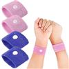 Lahviuu Anti Nausea Digitopressione,2 Paia Braccialetti Antinausea Bracciale Braccialetto Anti-Nausea Braccialetti Nausea,per Bambini,Adulti,Mal di Macchina, Mal di Mare, Gravidanza e da Viaggio