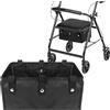 BOHEMIABY Borse per deambulatore sotto il sedile, cestino a quattro ruote motrici, borse riutilizzabili per rollerwalker, accessorio per donne, uomini, anziani, iPad, libri ed elementi essenziali