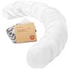KeaBabies Assorbilatte di Bambù Organico - 14 Cuscinetti Lavabili + Borsa da Bagno - Cuscinetto per Capezzolo per Allattamento in Maternità (Soft White, M 10cm)
