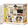 Green Slide Modellino da cucina in miniatura impilabile LED fai da te, 102 pezzi