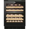 Haier Frigorifero Vino Serie 6 Wine Bank 60 HUC44GDEH1 | 60 cm di larghezza, 44 bottiglie di vino, con 2 zone di temperatura, porta in vetro UV, scaffali in legno, Wi-Fi