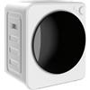 HOMCOM Mini Asciugatrice Portatile 2.5 kg, 5 Programmi, 800/400 W, Bianco | Asciugatrice Compatta, Carica Frontale, Fino 60℃, Impilabile/Parete/Autoportante, Tamburo in Acciaio Inox, Appartamento