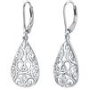 VONALA Orecchini in argento sterling con conchiglia di abalone, filigrana, farfalla, fiore di rosa, quadrifoglio, gioielli per donne e ragazze, compleanno, festa della mamma