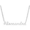 Magic In The Moonlight Collana NOME donna in acciaio 316L | ciondolo con nome personalizzato | fatte a mano, Made in Italy, ACCIAIO | ALESSANDRA