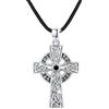REDSUN - Collana con ciondolo a forma di freccia vichinga, martello di Thor, in argento sterling 925, con ciondolo a forma di croce, ciondolo celtico, amuleto, per uomo, figlio, ragazzo, donna, uomo e