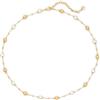 Jenosy Collana girocollo in oro 14 carati, placcato oro 14 carati, collana lunga, collana girocollo alla moda, regalo per le donne