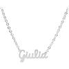 Magic In The Moonlight Collana NOME donna in acciaio 316L | ciondolo con nome personalizzato | fatte a mano, Made in Italy, ACCIAIO | GIULIA