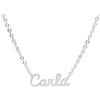 Magic In The Moonlight Collana NOME donna in acciaio 316L | ciondolo con nome personalizzato | fatte a mano, Made in Italy, ACCIAIO | CARLA