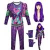 COYBTO Costume Rise of Red Bambina, Vestito Rise of Red con Giacca Camicia Pantaloni Parrucca, Regalo per Bambino, Costume Rosso per Halloween Carnevale Cosplay