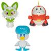 Pokémon Paldea First Partner - Peluche Pokemon di Fuecoco, Quaxly e Sprigatito, confezione da 3, 20,3 cm