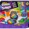 Kinetic Sand, Sandisfactory Set with 2lbs of Colored And Black, Includes Over 10 Tools, Made with Natural Sand, Play Sand Sensory Toys for Kids Aged 3 And Up