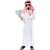 Funidelia | Costume arabo per bambino - Sceicco, Petrolio, Dollar - Costume per bambini e accessori per Feste, Carnevale e Halloween - Bianco