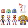 SPIDEY AND HIS AMAZING FRIENDS Marvel Spidey and His Amazing Friends Web-Spinners Gear Up For Adventure - Giocattolo del supereroe - Giocattoli della scuola materna, confezione da collezione