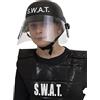 Funidelia | Casco SWAT per bambina e bambino - Poliziotto, Agente di polizia, FBI, Professioni - Nero, accessorio per costume