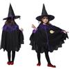 HenfuME Vestito Halloween Bambina,Costume Halloween Bambino,Vestito Halloween Bambino,Vestito Strega Bambina,Costume Strega Bambina Vestito Da Strega Bambina Vestito Halloween Ragazza