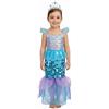 A2Z 4 Kids Costume da sirena per bambine, con corona e paillettes, per Halloween, spaventoso, feste scolastiche, cosplay, eventi, carnevale, taglie da 3 a 14 anni