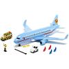 siku 5402, Aereo di linea con accessori, Plastica, Azzurro, Multifunzionale, Compatibile con modellini siku della stessa scala di grandezza