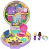 Polly Pocket Mermaid Dreams da Collezione, Compatto Tema Sottomarino, Scatola Speciale, 2 Bambole Sirena, Anello Indossabile e Altro, Regalo Keepsake, dai 4 Anni in Su