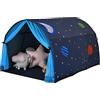 RELAX4LIFE Tenda da Gioco a Tunnel da Terra/Letto per Bambini con Finestre a Rete e Borsa da Tasporto, per Camera da Letto Salone Giochi,144 x 102 x 82 cm