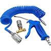 Beduan Pistola ad aria compressa e kit di accessori per compressore d'aria in ottone Collegare coppia spina 0,6 cm NPT 14 pezzi kit di utensili pneumatici