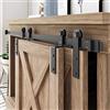 FREDBECK Kit hardware per mini armadietti bypass da 91,4 cm, per porte scorrevoli a doppia porta, armadio, finestra, supporto TV (senza armadio)