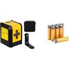 Amazon Basics Livella laser a linee incrociate 18 m + 8 batterie AA
