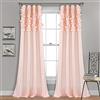 Lush Decor, Circle Dream, Set di tende da finestra per soggiorno, sala da pranzo, camera da letto (1 paio), 137 cm di larghezza x 213 cm di altezza, colore rosa cipria