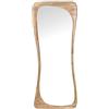 DRW Specchio da Parete a Forma di Legno e Gomma Naturale, 4 x 57 x 160 cm
