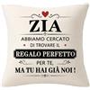 Bommex Fodera per Cuscino per la Zia da parte della Nipote e del nipote Regalo Divertente Regalo perfetto Regalo di compleanno, per la Festa della Mamma e per Natale