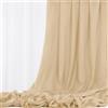 Teruntrue Tessuto di Garza per Matrimonio Beige 9,2 m x 90 cm, | Per decorazioni ad arco, drappi da soffitto, runner da tavolo, tovaglioli e fascie sedie fai-da-te per nozze