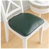 Generic Cuscino in Ecopelle per Sedia per Cucina Sala da Pranzo 1/2/ 4 Confezioni Cuscino per Sedia Cuscino Antiscivolo Cuscino per Sedile a Ferro di Cavallo 40 * 43 cm,Verde,1pcs