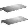 Gelthrox Organizer per Doccia Spazzolato 30 cm Mensola Doccia Montaggio a Parete Portaoggetti Doccia in acciaio inox versatile per cucina bagno camera da letto (30 cm, 2 pezzi) (20CM-2PC)